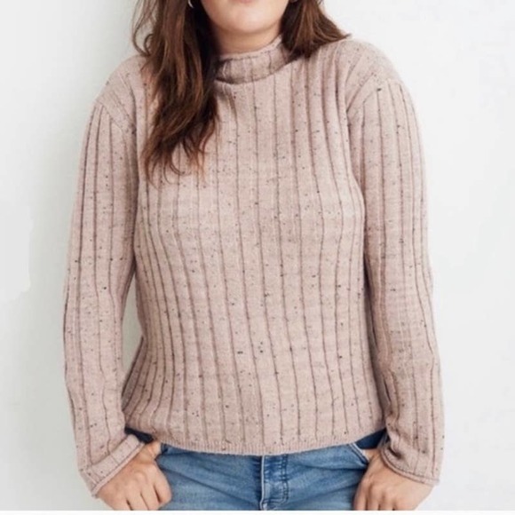 [Madewell] Donegal Evercrest Flecked Turtleneck Sweater Coziest Yarn Sz Small S - Picture 1 of 13